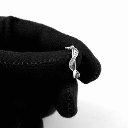 Twilight Twirl Silver Ring