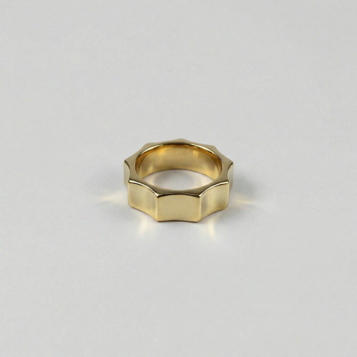 Brass Bolt Band Ring