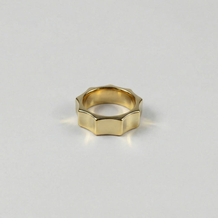 Brass Bolt Band Ring