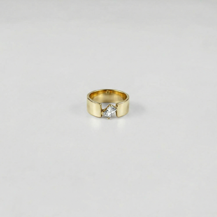 Brass Sterling Enigma Ring