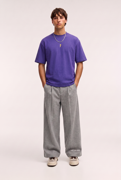 Sun & Moon Graphic Purple Oversized
