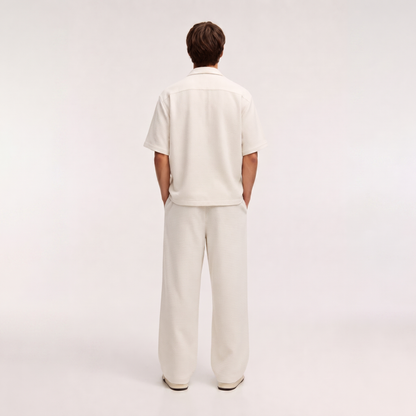 Off-White Textured Resort Shirt