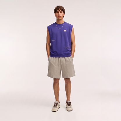 Textured Drawstring Shorts (Khaki)