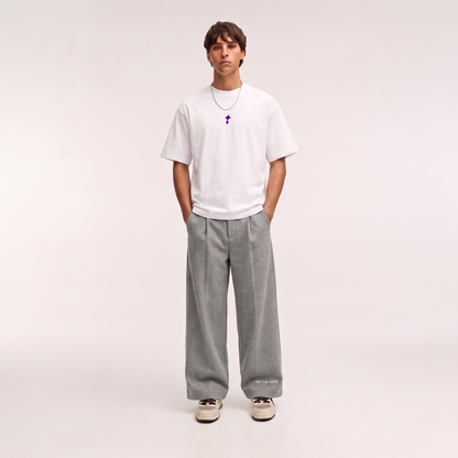 Sun & Moon Graphic White Oversized
