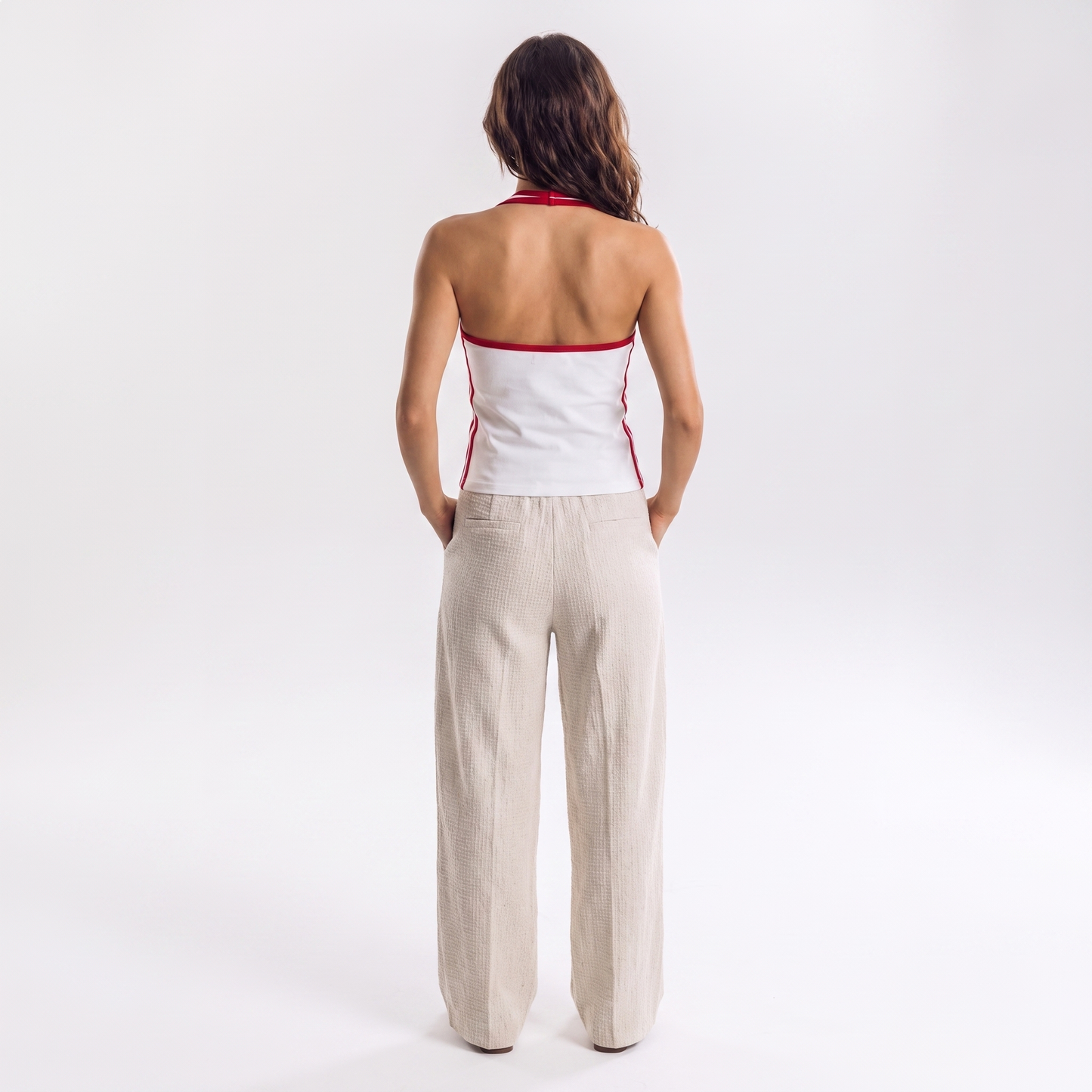 Sun and moon halter top