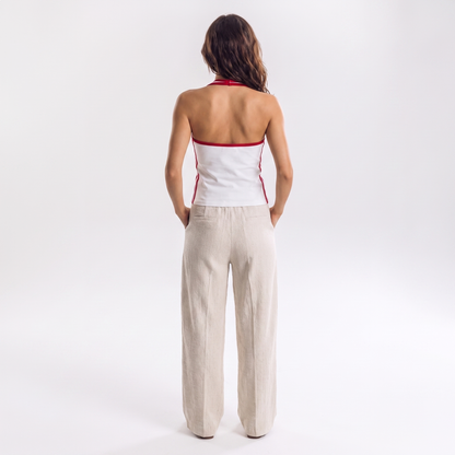 Sun and moon halter top