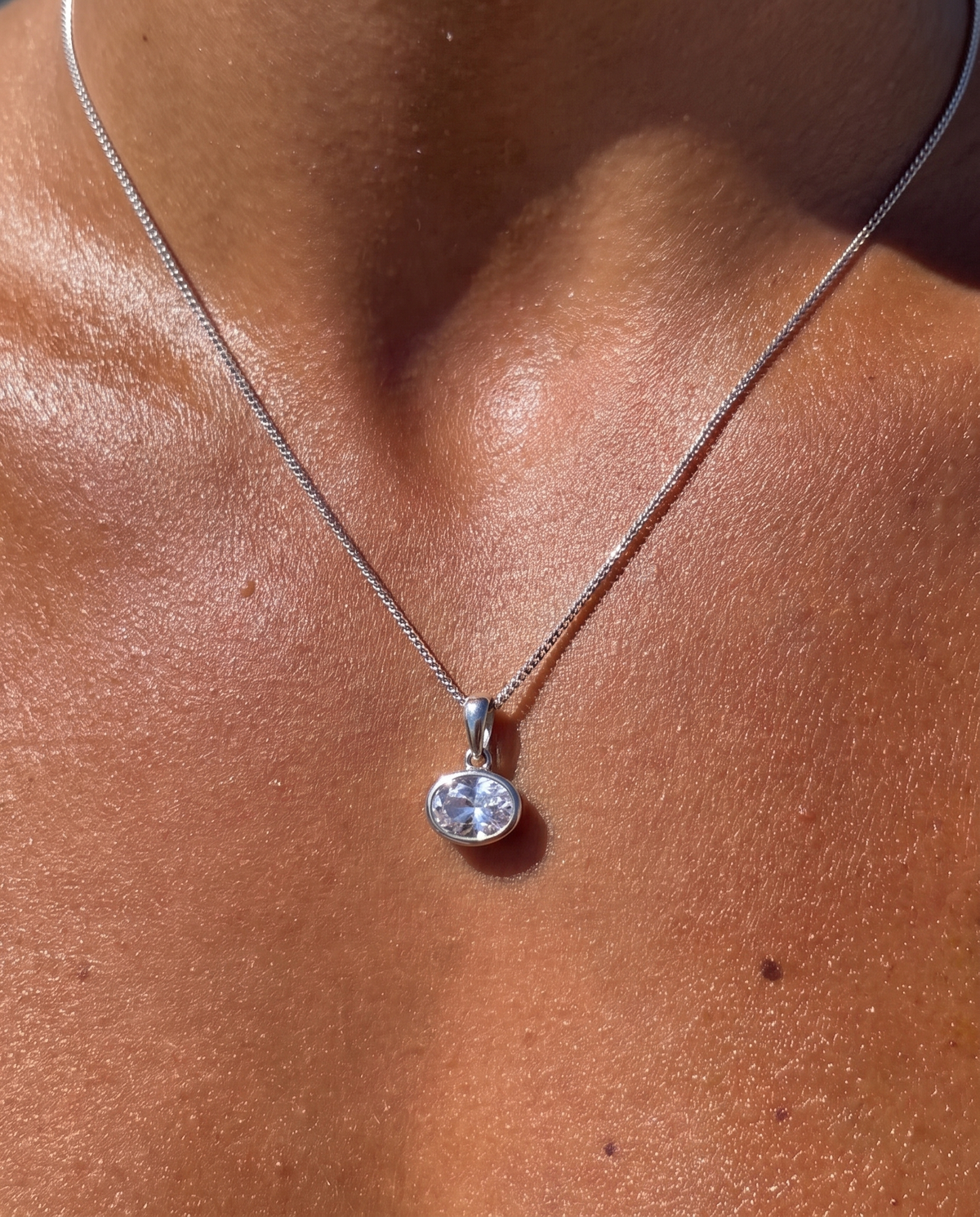 Oval Gem Pendant