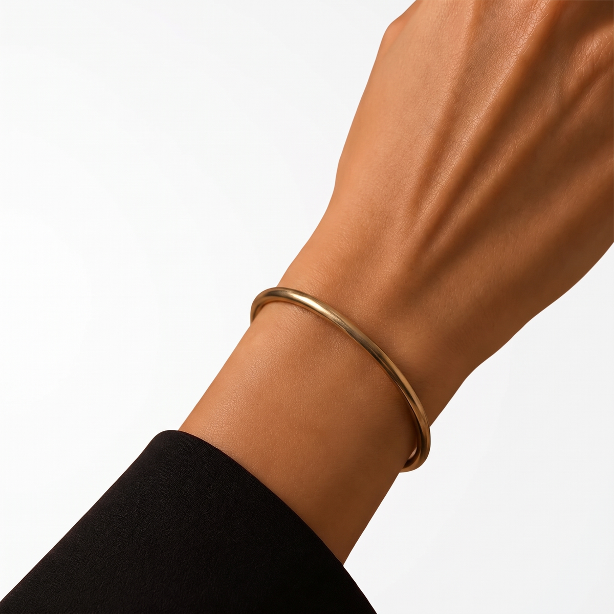 The Contour Brass Torque Cuff