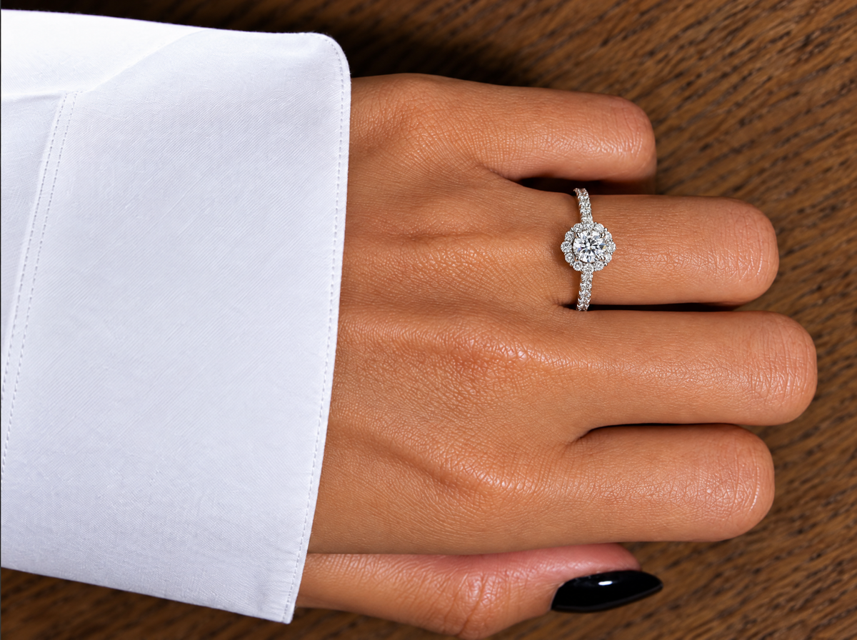 Seraphine Sterling Silver Lab-Grown Diamond Ring