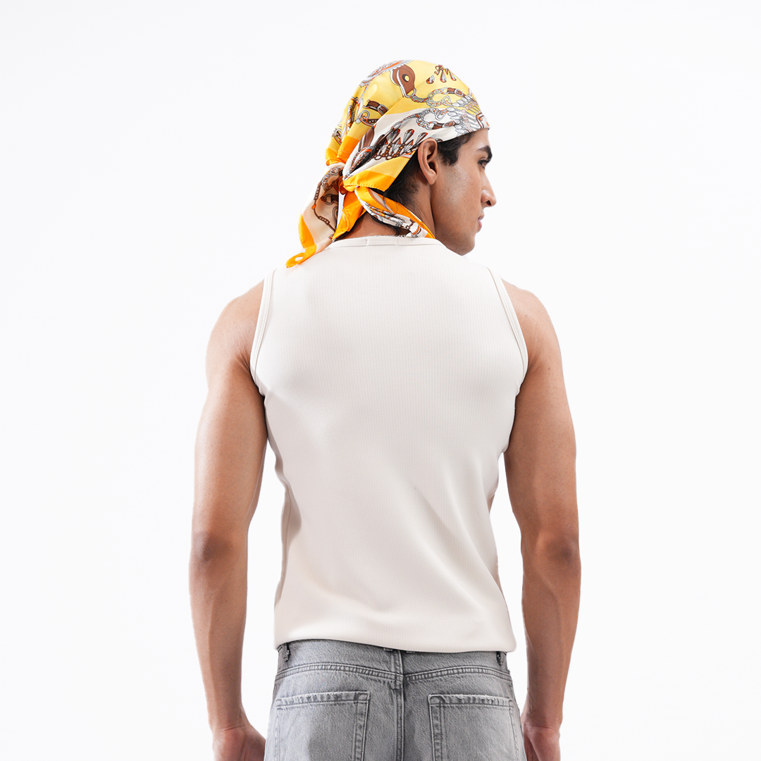 Archieve Ribbed Aura Tank-Top