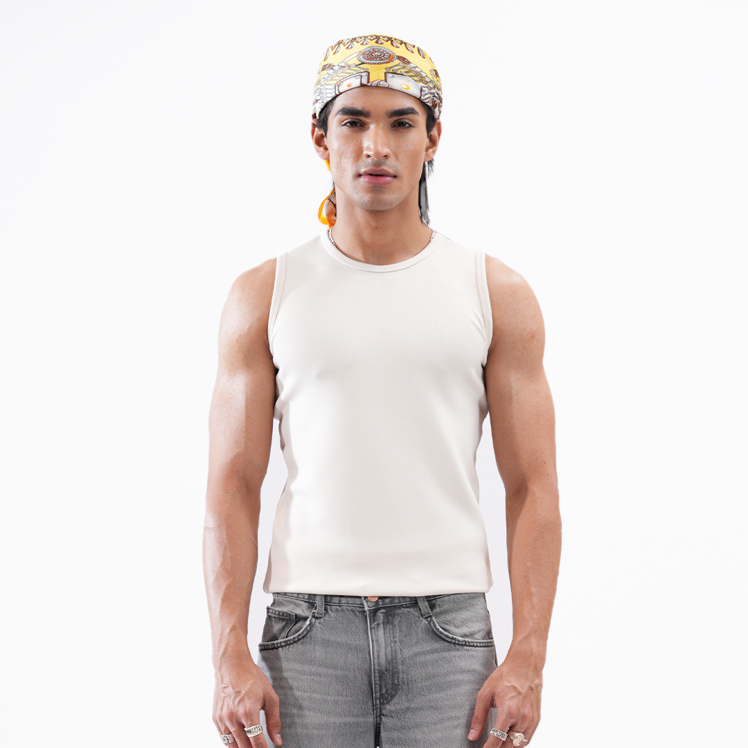 Archieve Ribbed Aura Tank-Top