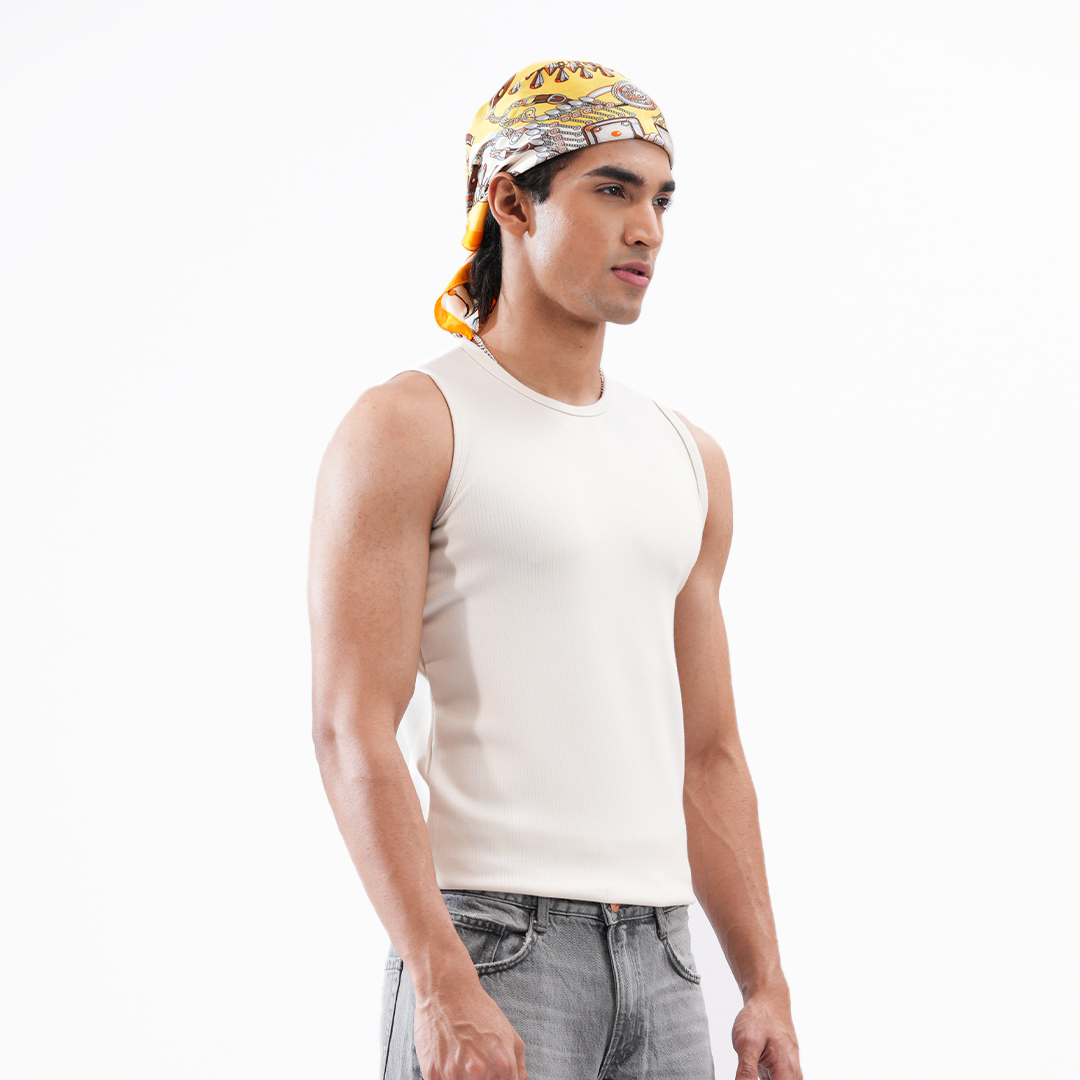 Archieve Ribbed Aura Tank-Top