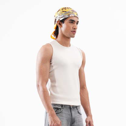 Archieve Ribbed Aura Tank-Top