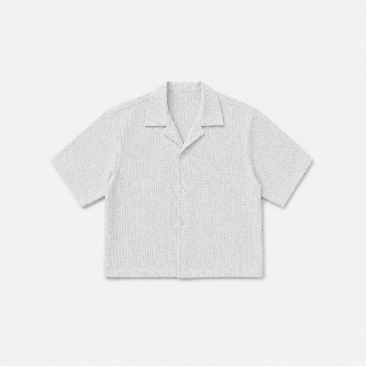 Off-White Textured Resort Shirt