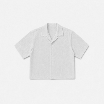 Off-White Textured Resort Shirt