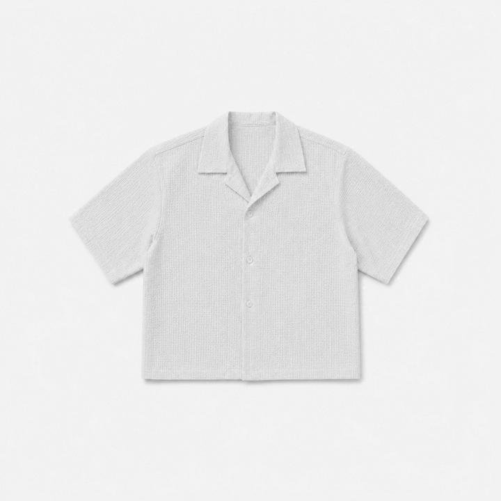 Off-White Textured Resort Shirt