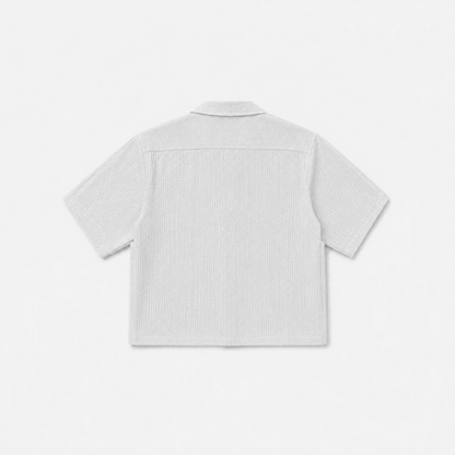 Off-White Textured Resort Shirt